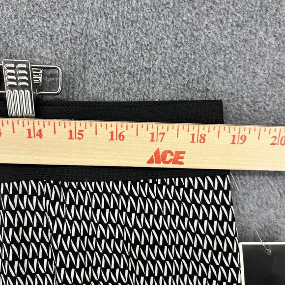 Alfani Pants Womens 2X Plus Black White Chain Print Wide Leg Pull On Made in USA - Picture 7 of 16